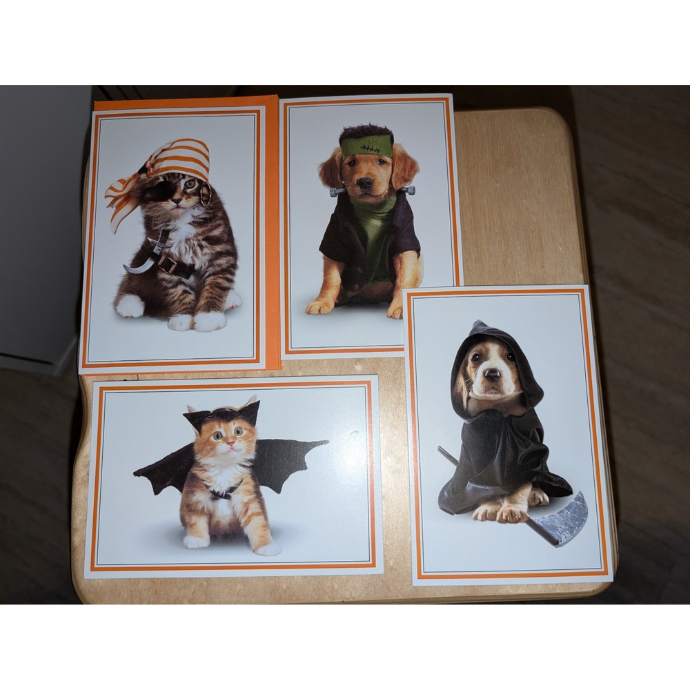 Halloween Decor Set Happy Halloween Wood Sign & American Greetings Pet Cards - Picture 4 of 6